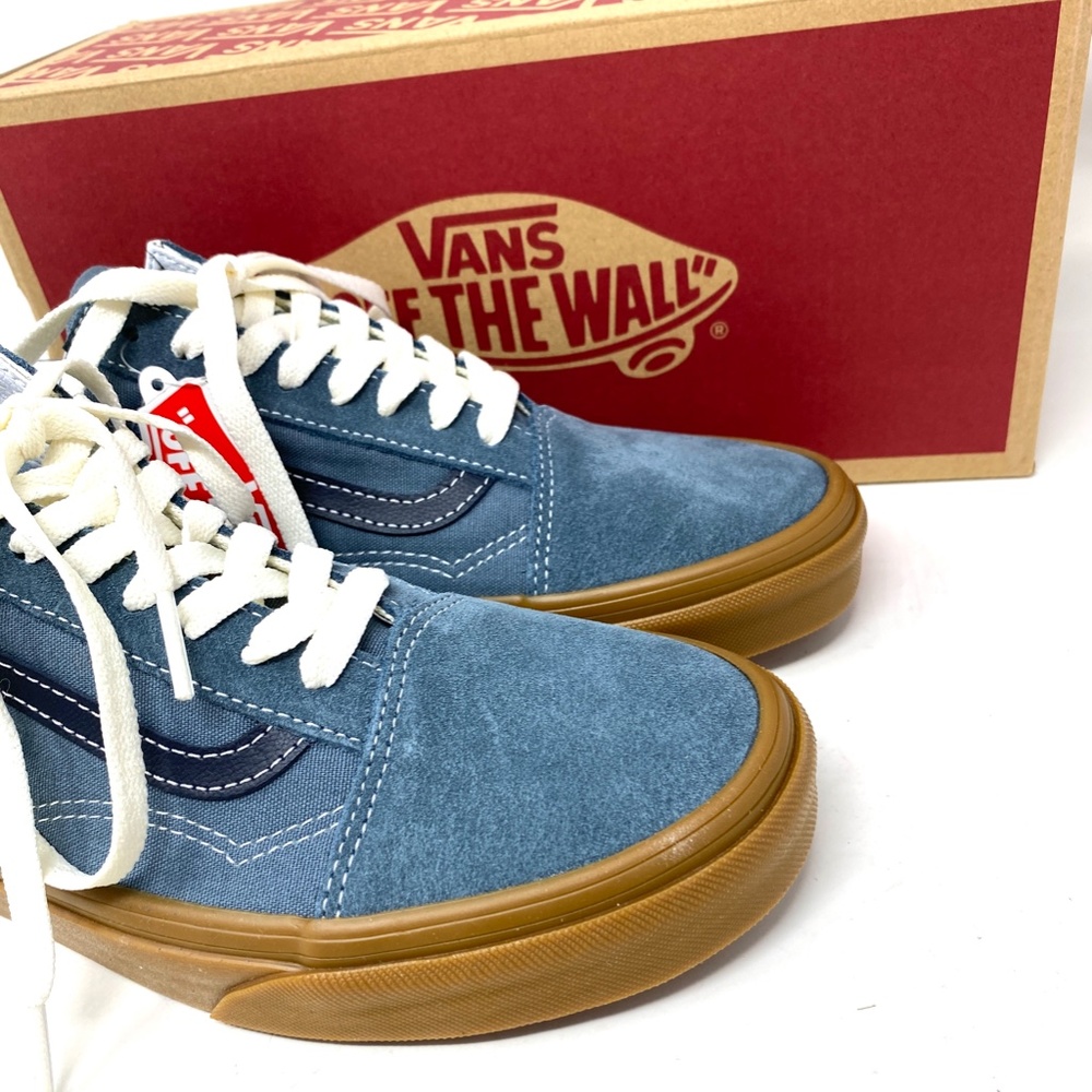 VANS Old Skool Vintage Gum Casual Shoes For Women Canvas Suede Blue VN0A5KRSRV2 - Picture 8 of 11